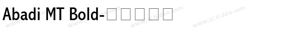 Abadi MT Bold字体转换